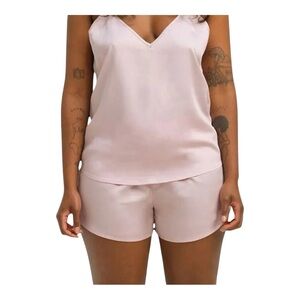 NIB-Ettitude-bundle Women’s Sateen Shortie with the matching Sateen Cami in Rose